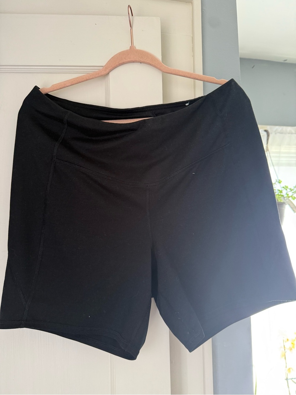 Maurices Black Women's Bike Shorts with Wide Waistband